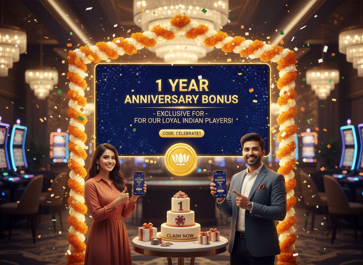 How to claim anniversary bonus offer at casino in India
